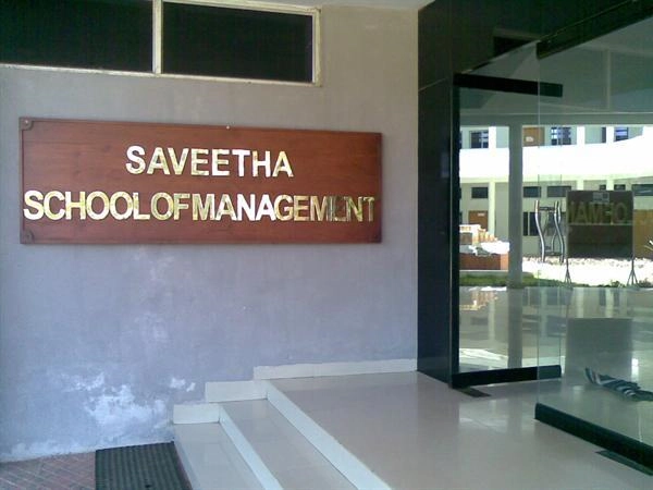 Saveetha School of Management, Chennai campus