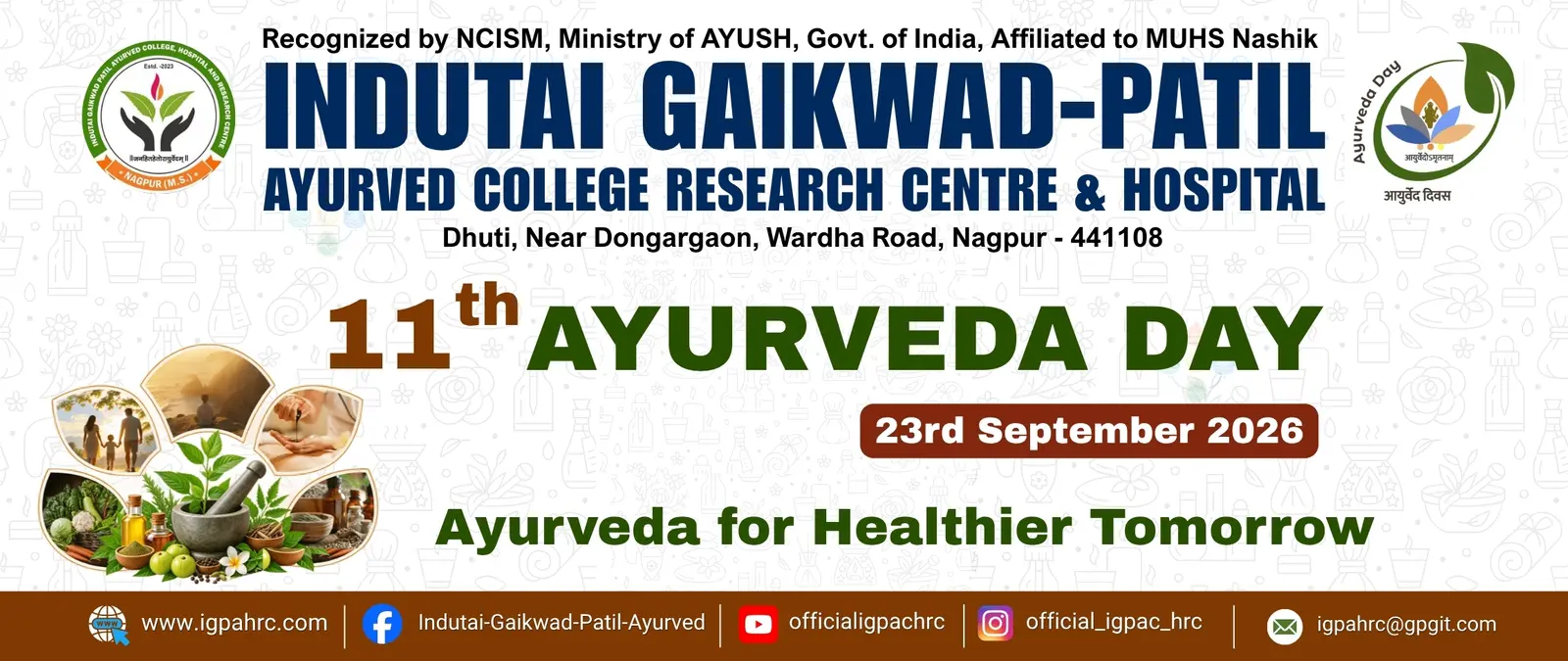 Indutai Gaikwad Patil Ayurvedic College and Research Center campus