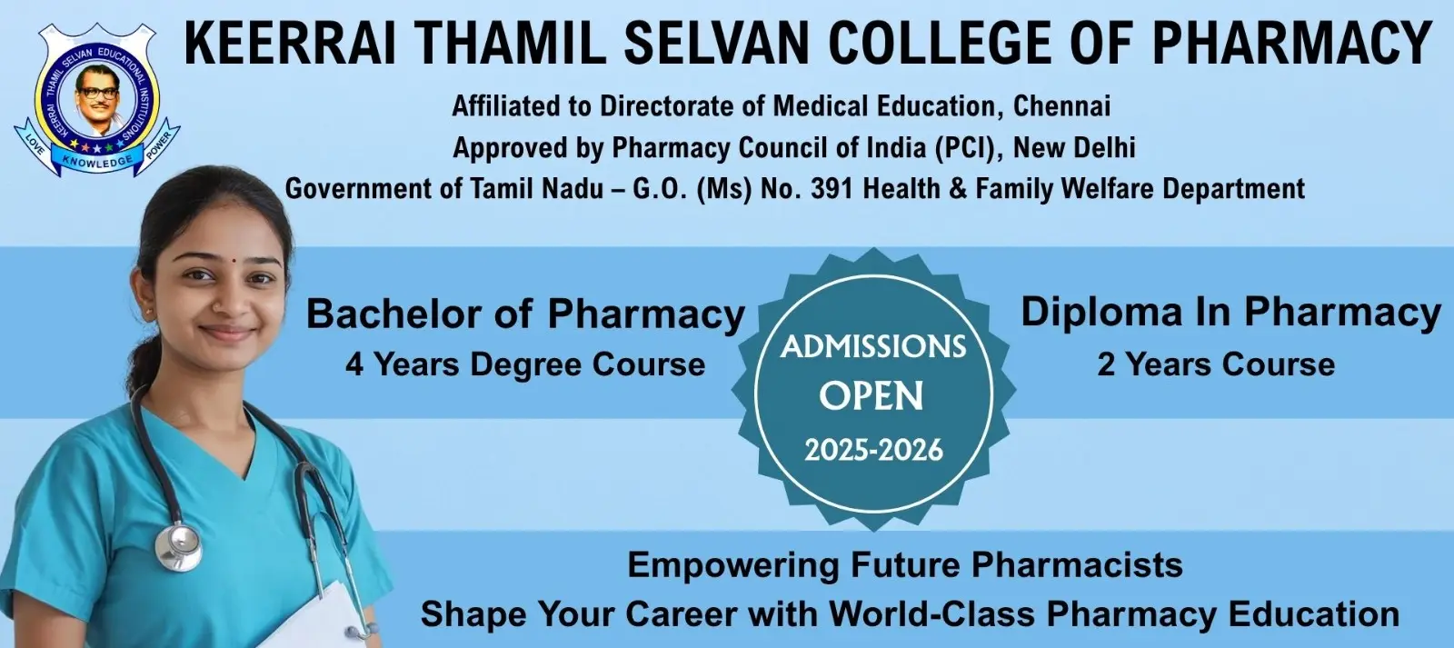 Keerrai Thamil Selvan College of Pharmacy campus