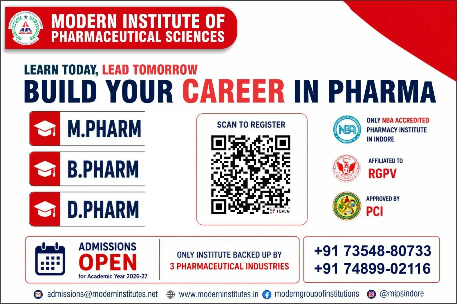 Modern Institute of Prof. Studies, Gram Alwasa campus