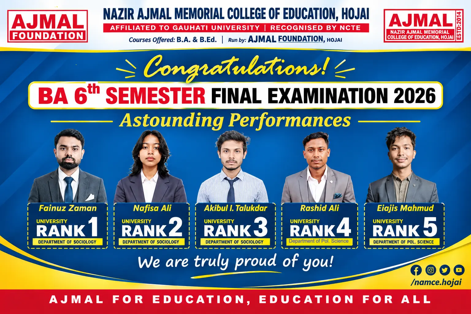 Nazir Ajmal Memorial College of Education campus