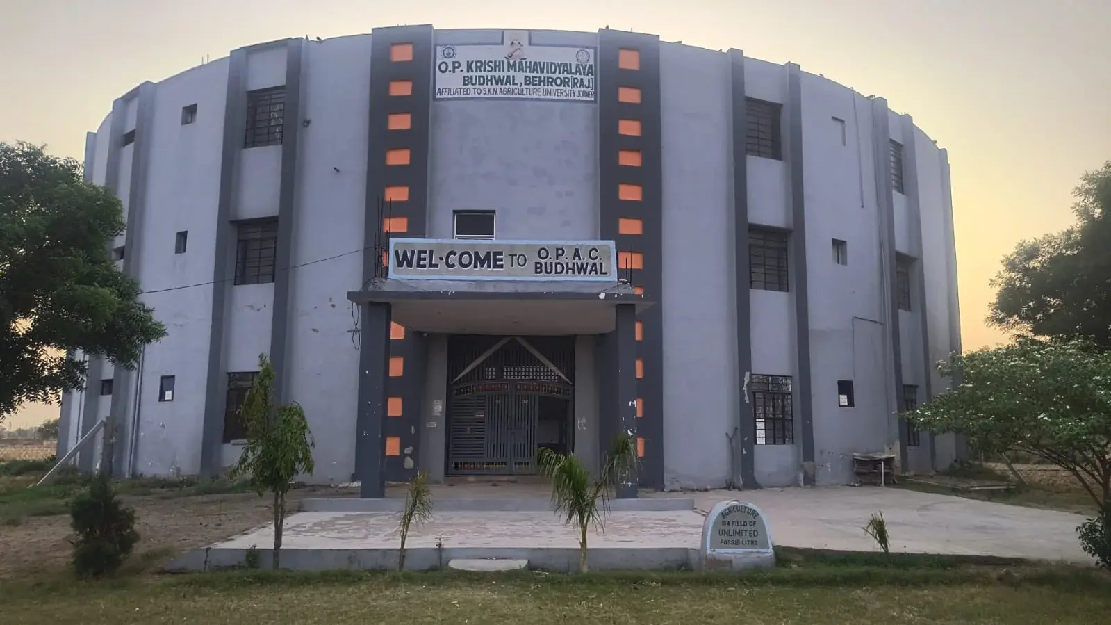 O P Agriculture College campus