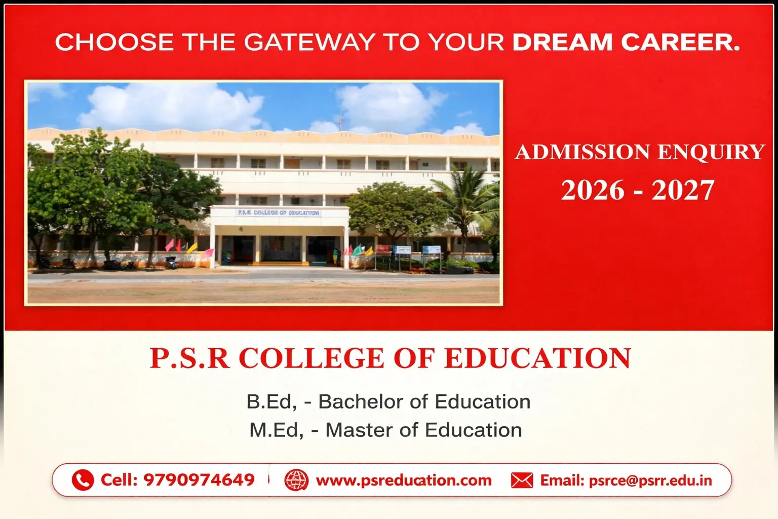 P.S.R. College of Education campus