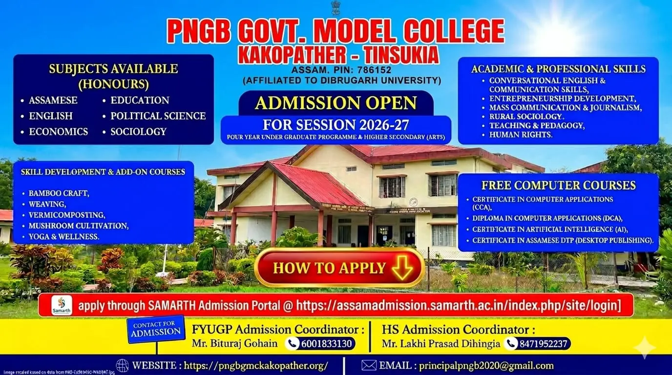 Padmanath Gohain Baruah Government Model College campus