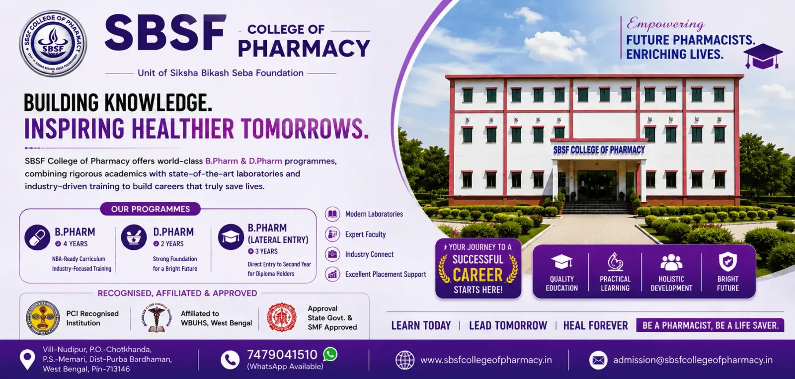 Sbsf College of Pharmacy campus