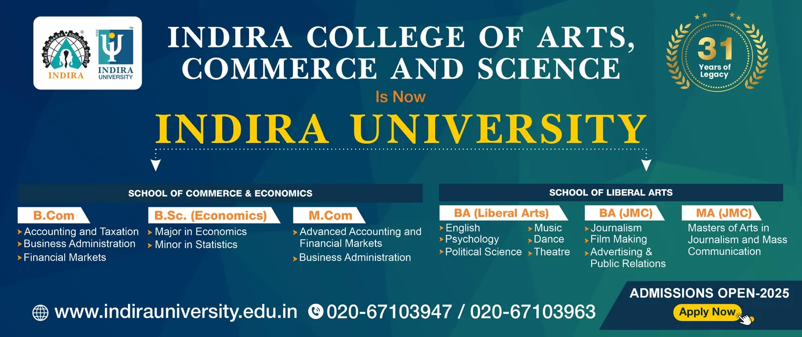 Shree Chanakya Education Societys Indira College of Arts, Commerce and Science Pimpri Chinchwad Corportaion Area Pune campus