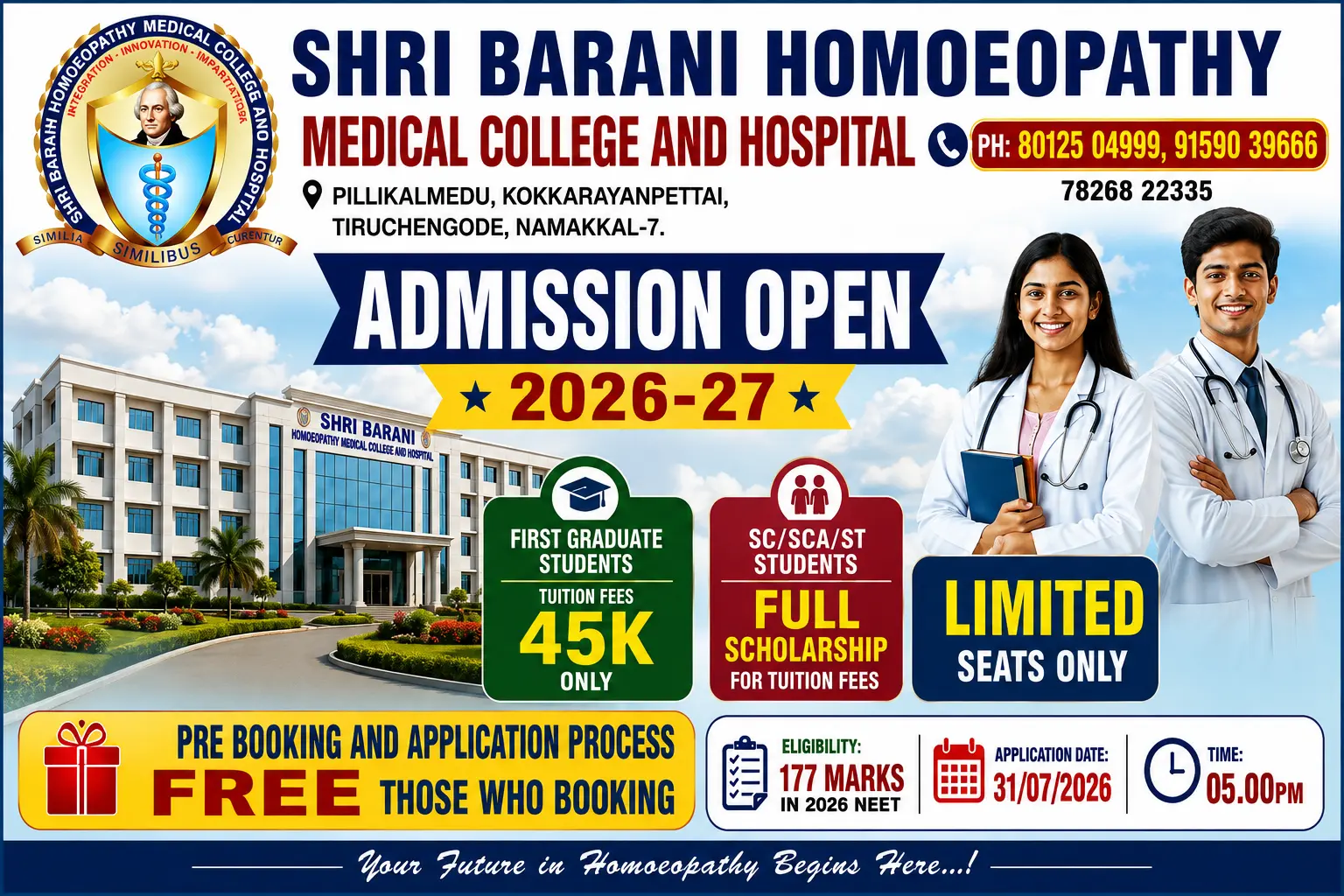 Shri Barani Homoeopathy Medical College campus