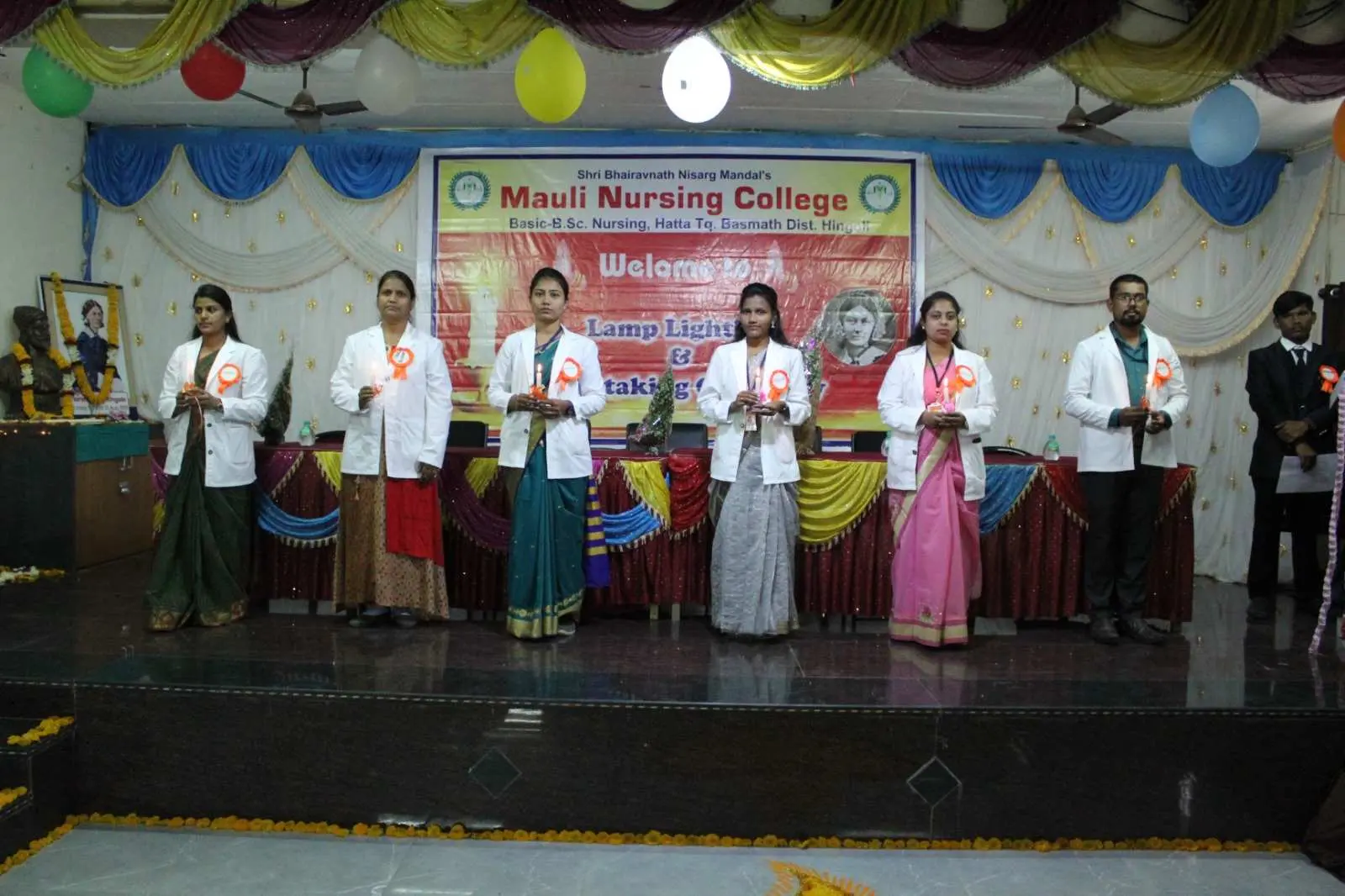 Shri Bhairavnath Nisarg Mandals Mauli Nursing College Hatta Tqbassmat Disthingoli campus
