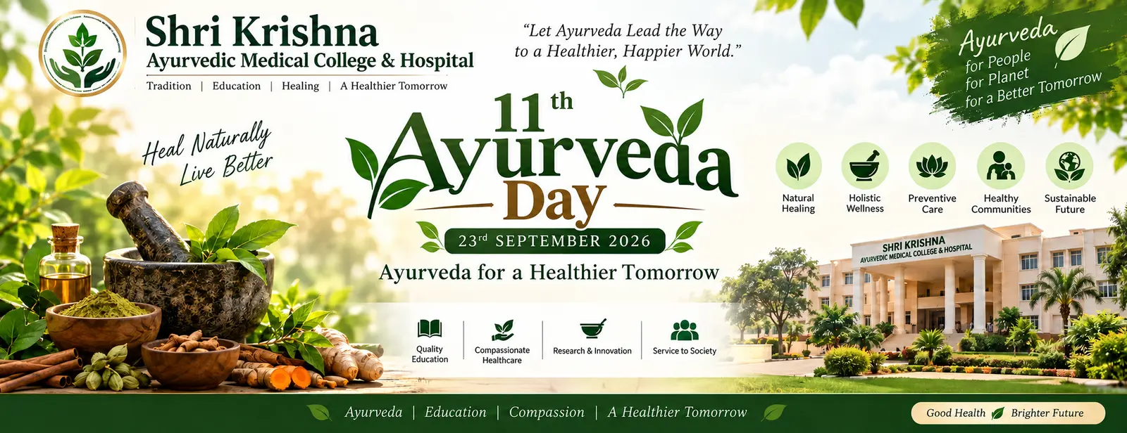 Shri Krishna Ayurvedic Medical College & Hospital Raunakhurd Cholapur Varanasi campus