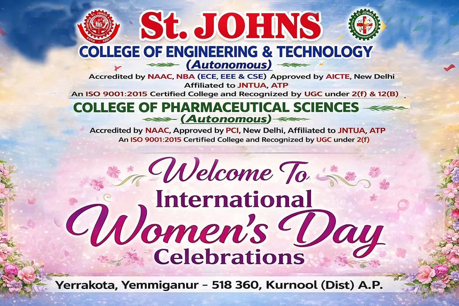 St.Johns College of Pharmaceutical Sciences campus