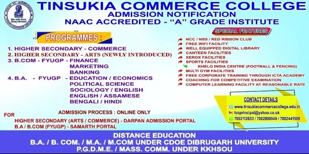 Tinsukia Commerce College P.O.Tinsukia campus