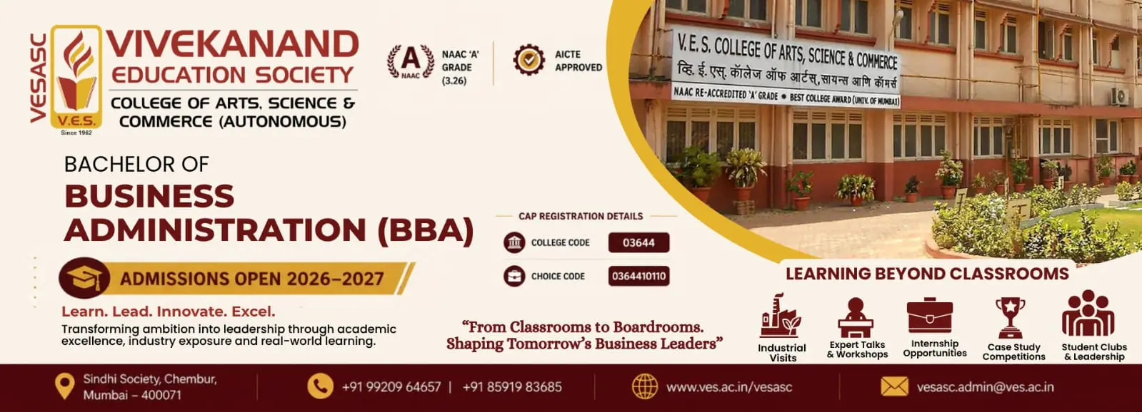 Vivekanand Education Societys College of Arts Science and Commerce Sindhi society Chembur Mumbai campus