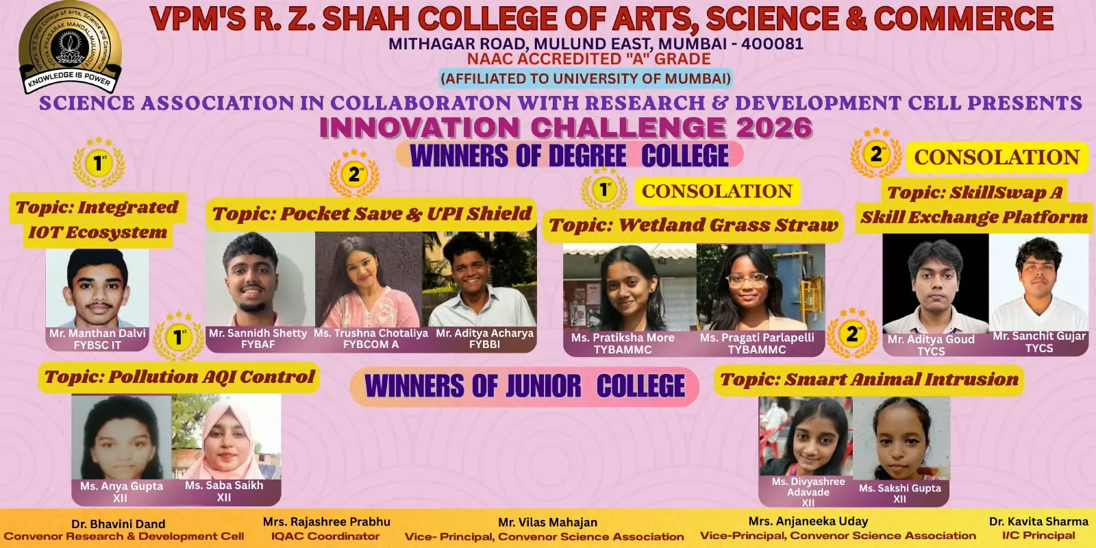 VPMs Ramniklal Z Shah College of Arts Science and campus