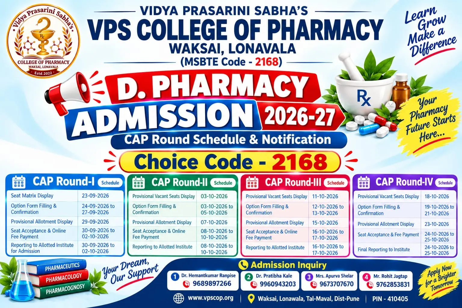 Vps College of Pharamcy campus