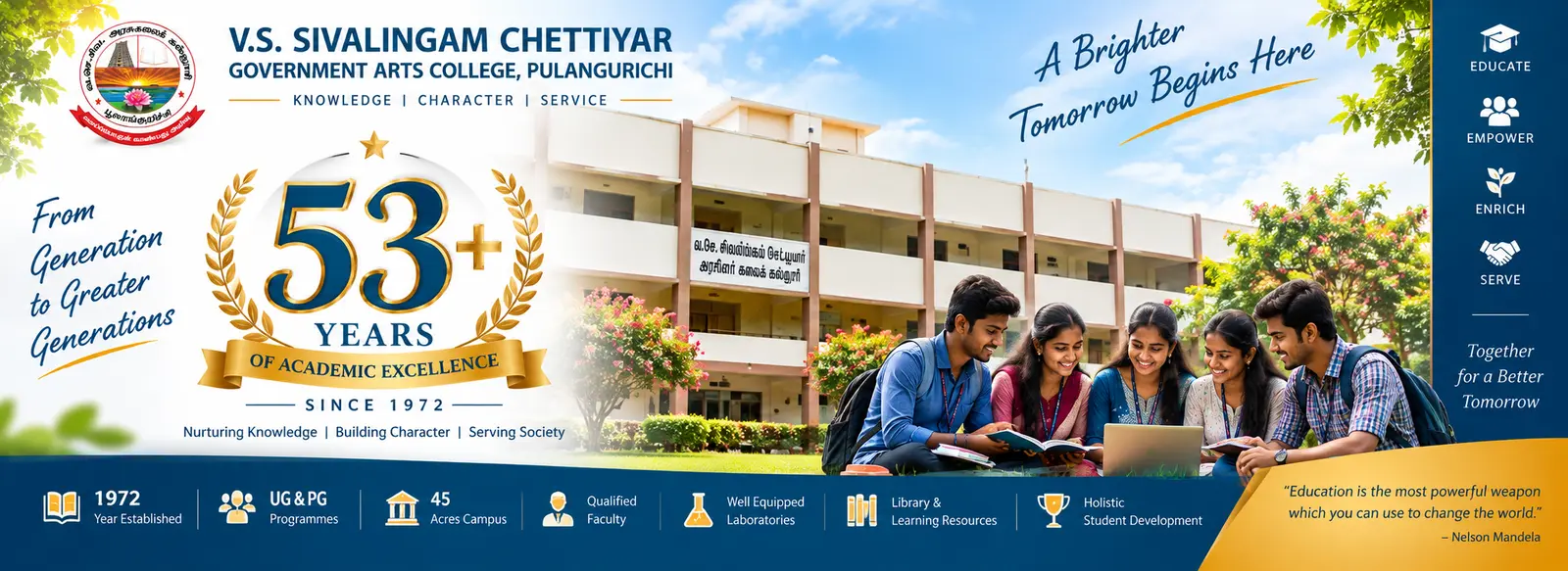 VSS Government Arts College, Poolankurichi campus