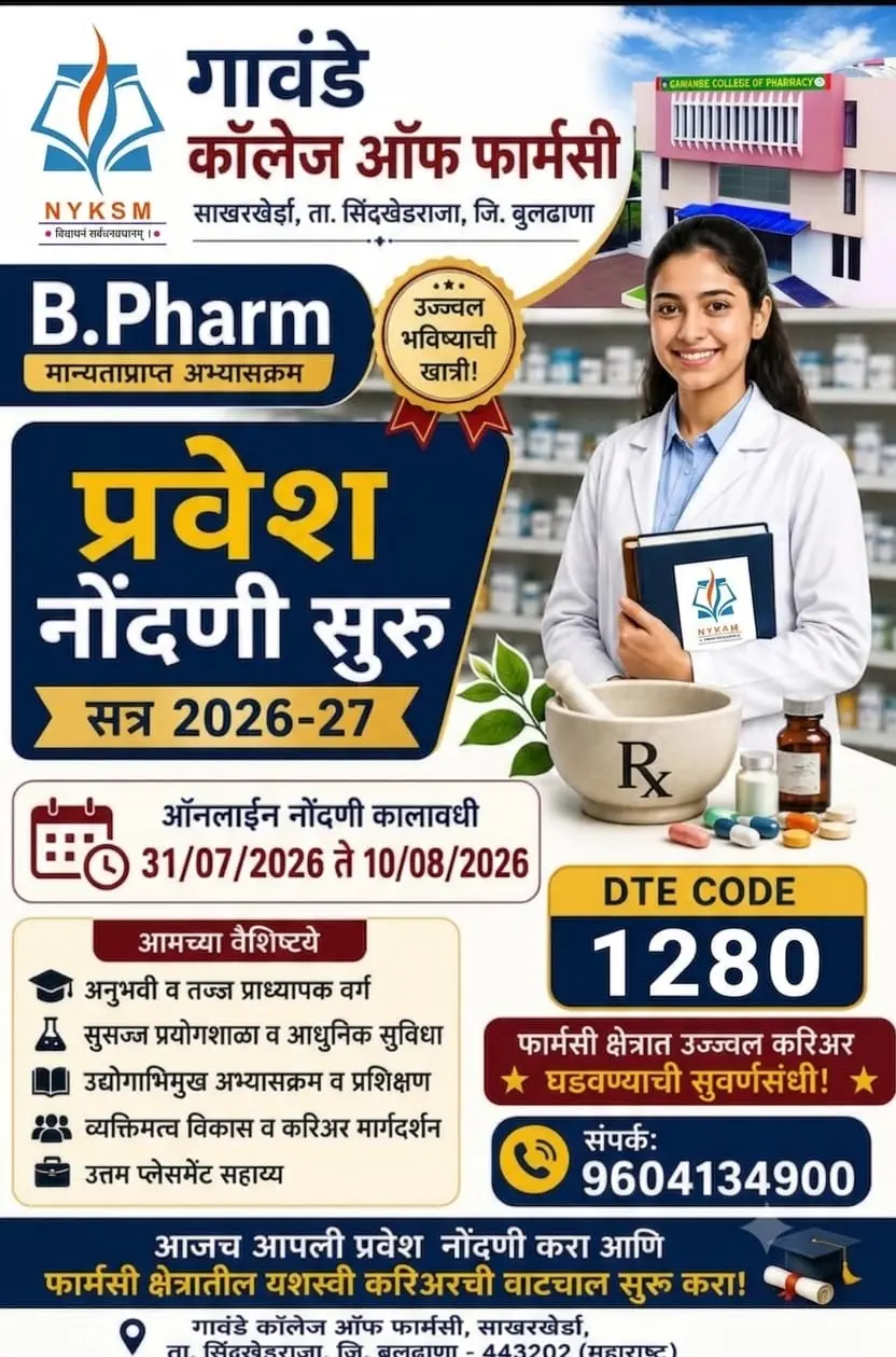 1280 Gawande College of Pharmacy Sakhar Kheda: campus photo 4