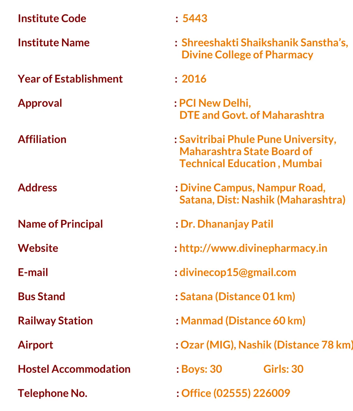 Divine College of Pharmacy campus