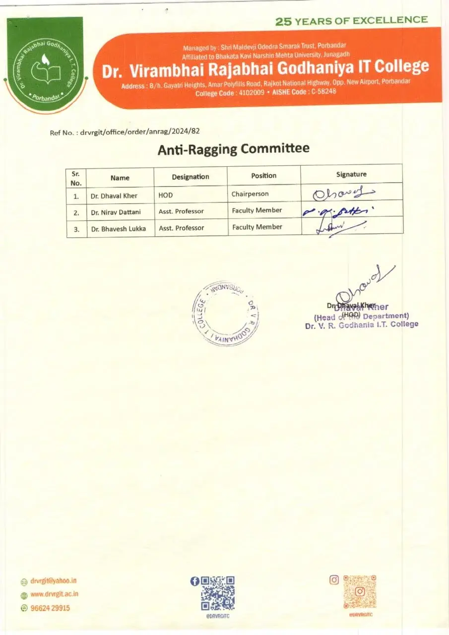 Dr Virambhai Rajabhai Godhaniya IT College: campus photo 1