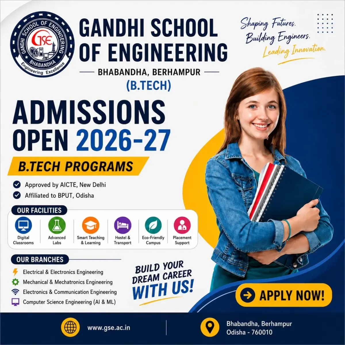 Gandhi School of Engineering Purusottampur Behrampur campus