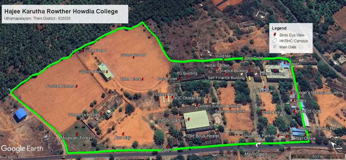 Hajee Karutha Rowther Howdia College: campus photo 1