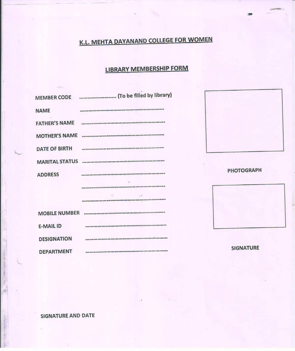 Kl Mehta Dayanand College For Women: campus photo 1