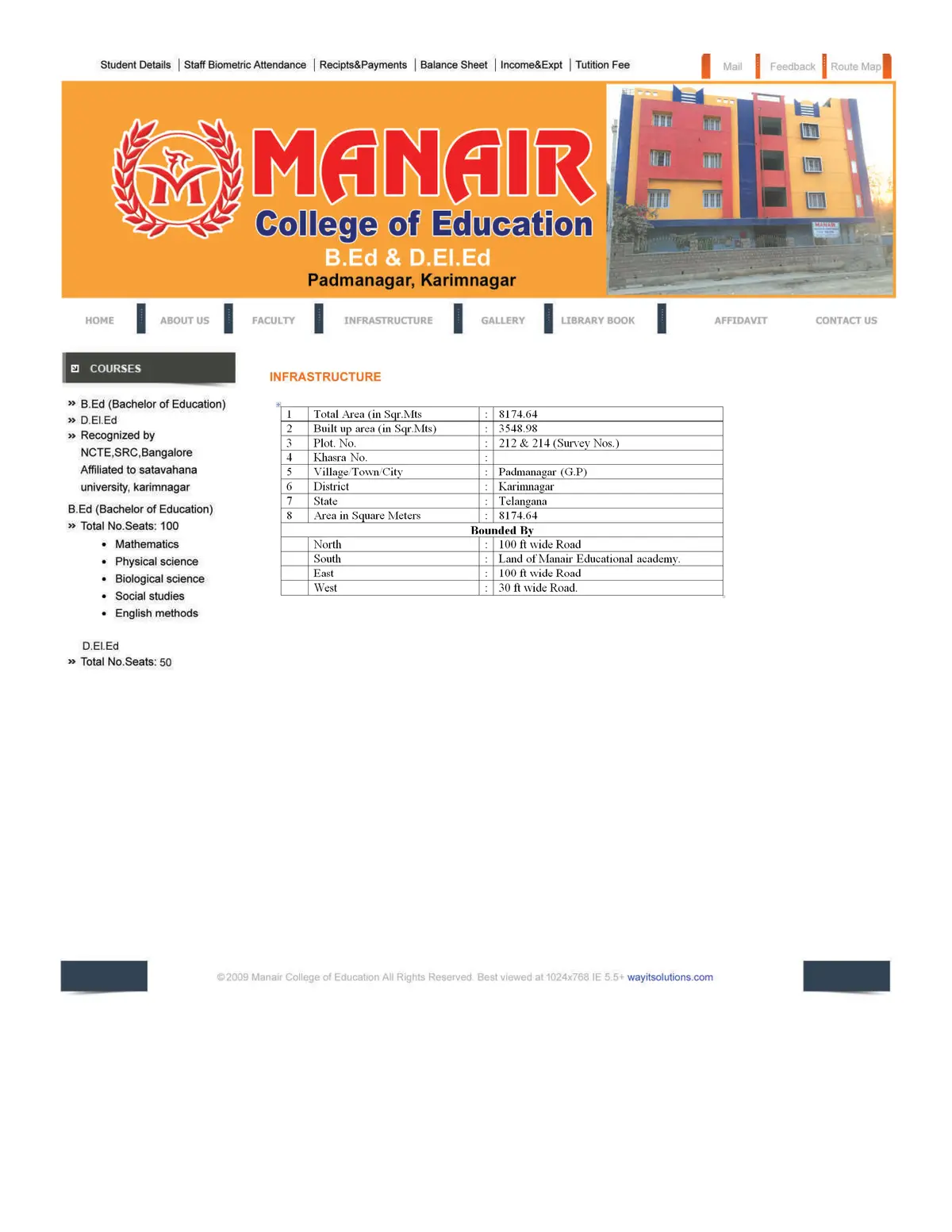 Manair College of Education: campus photo 1