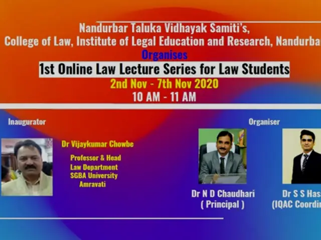 Nandurbar Taluka Vidhayak Samiti'S College of Law, Institute of Legal Education & Research campus photo 1
