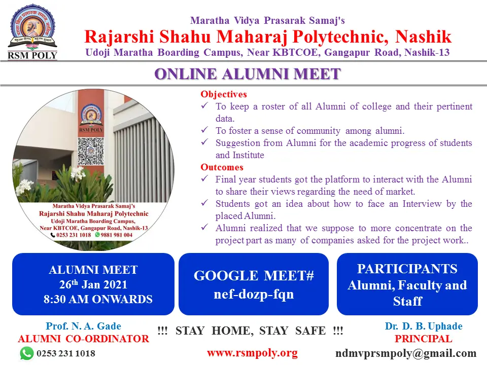 Ndmvps Samaj'S Rajarshee Shahu Maharaj Polytechnic Nashik campus