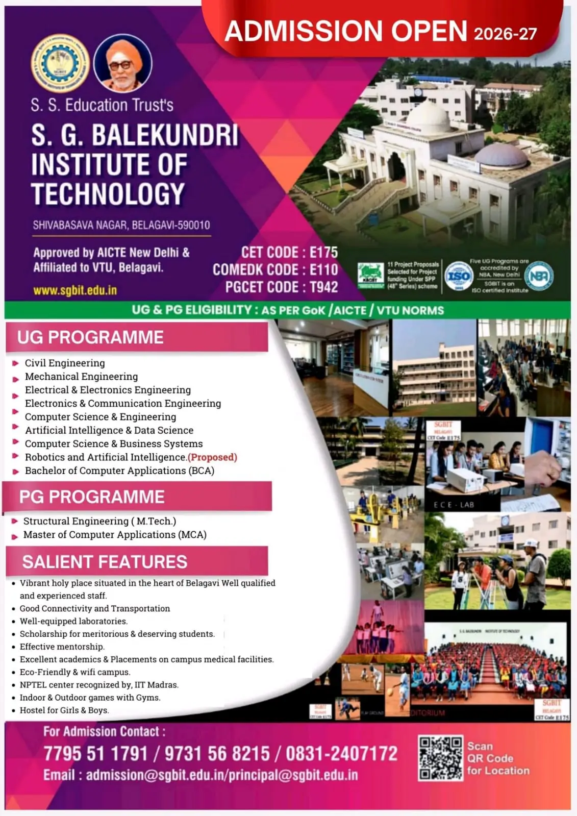 S G Balekundri Institute of Technology, BELGAUM campus photo 1