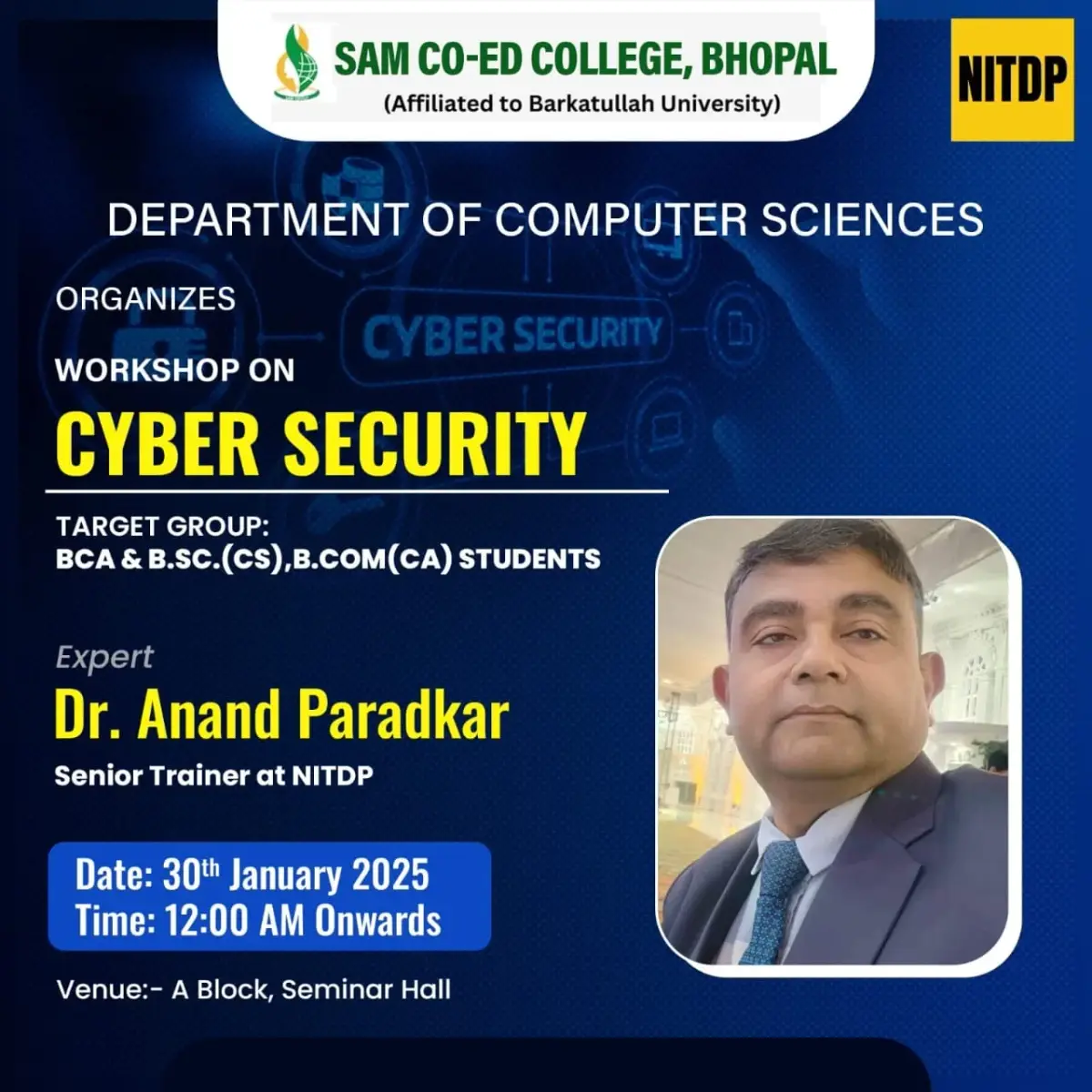Sam College Bhopal campus