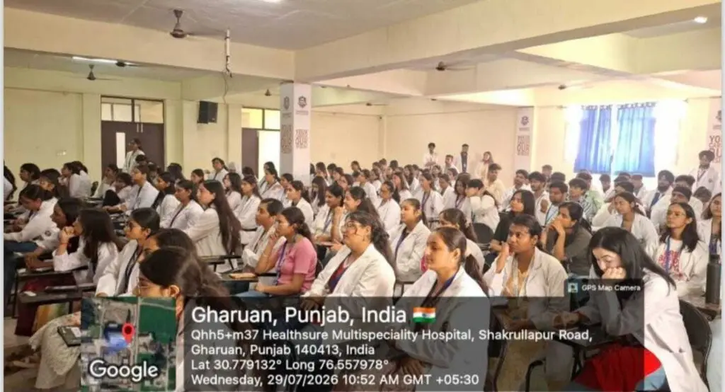 Saraswati Ayurved Hospital and Medical College Gharuan Distt Mohali campus