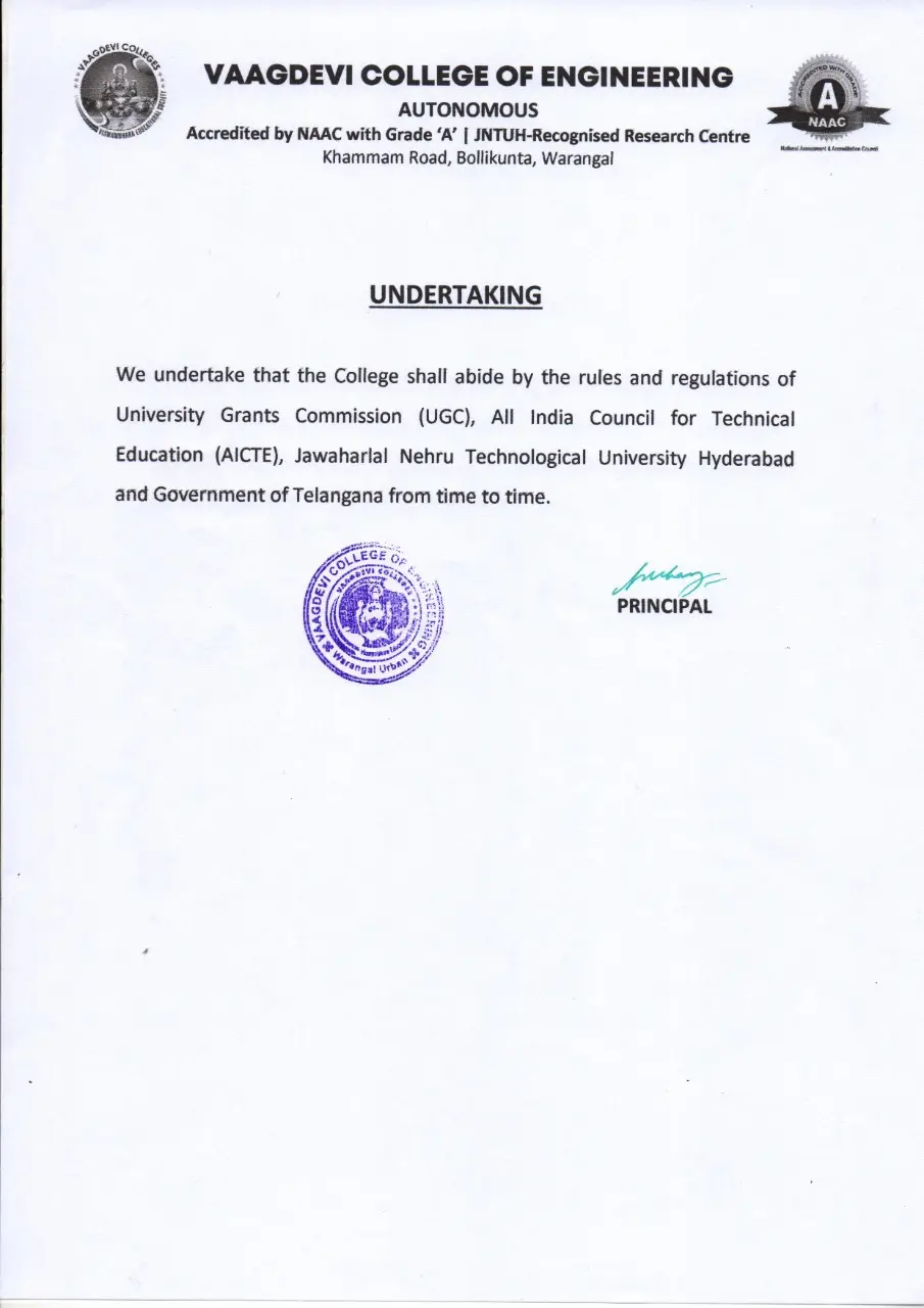 Vaagdevi Engineering College campus