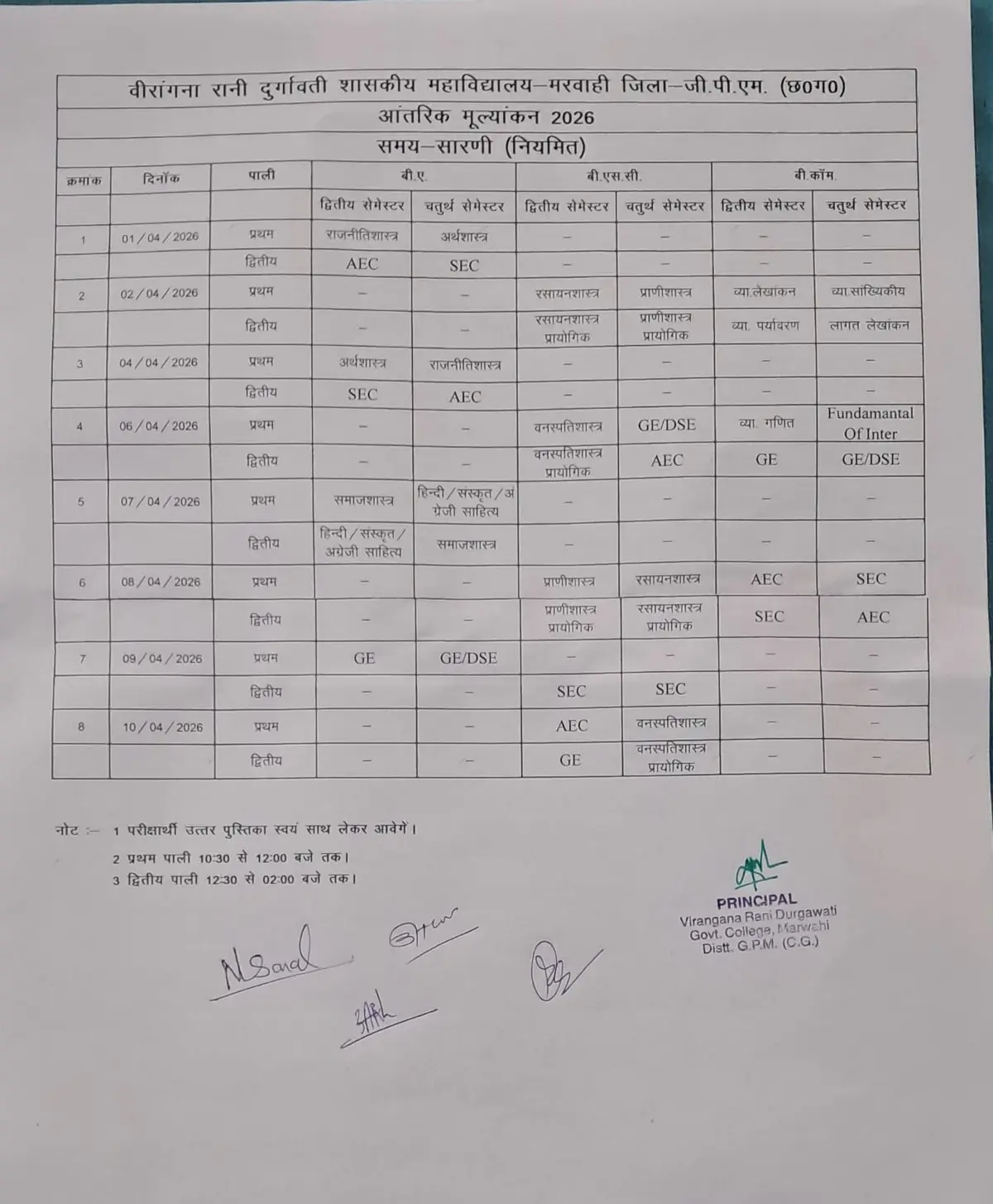 Veerangana Rani Durgawati Govt. College: campus photo 1