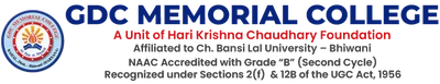 G.D.C.Memorial College logo