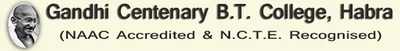 Gandhi Centenary B.T College logo