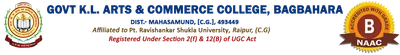 Govt. K. L. Art. & Comm. College Bagbahara logo
