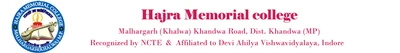 Hajra Memorial College Malhargarh logo