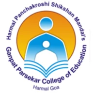 Harmal Panchakroshi Shikshan Mandals Ganpat Parsekar College of Education logo