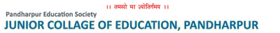 Junior College of Education Pandhrpur Solapur logo