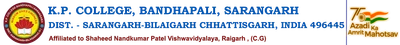 K.P. College Bandhapali Sarangarh logo