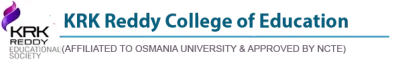 K R K Reddy College of Education logo