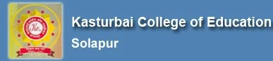 Kasturbai College of Education Ashok Chwok Solapur logo