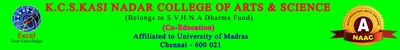 KCS Kasi Nadar College of Arts and Science logo