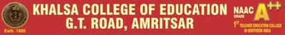 Khalsa College of Education Amritsar logo
