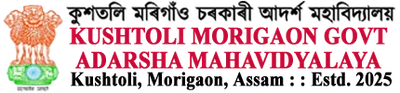 Kushtoli Morigaon Govt Adarsha Mahavidyalaya logo