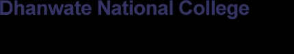 Dhanwate National College logo