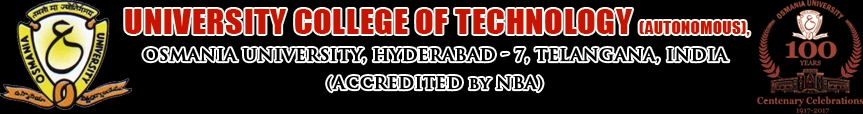 University College of Technology, Osmania University, Tarnaka logo