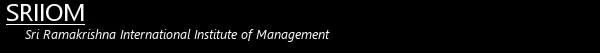 Sri Ramakrishna International Institute of Management (SRIIOM) logo
