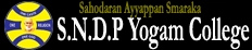 Sahodaran Ayyappan Smaraka SNDP Yogam College logo