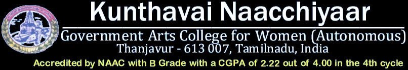 Kunthavai Naacchiyaar Government Arts College For Women logo